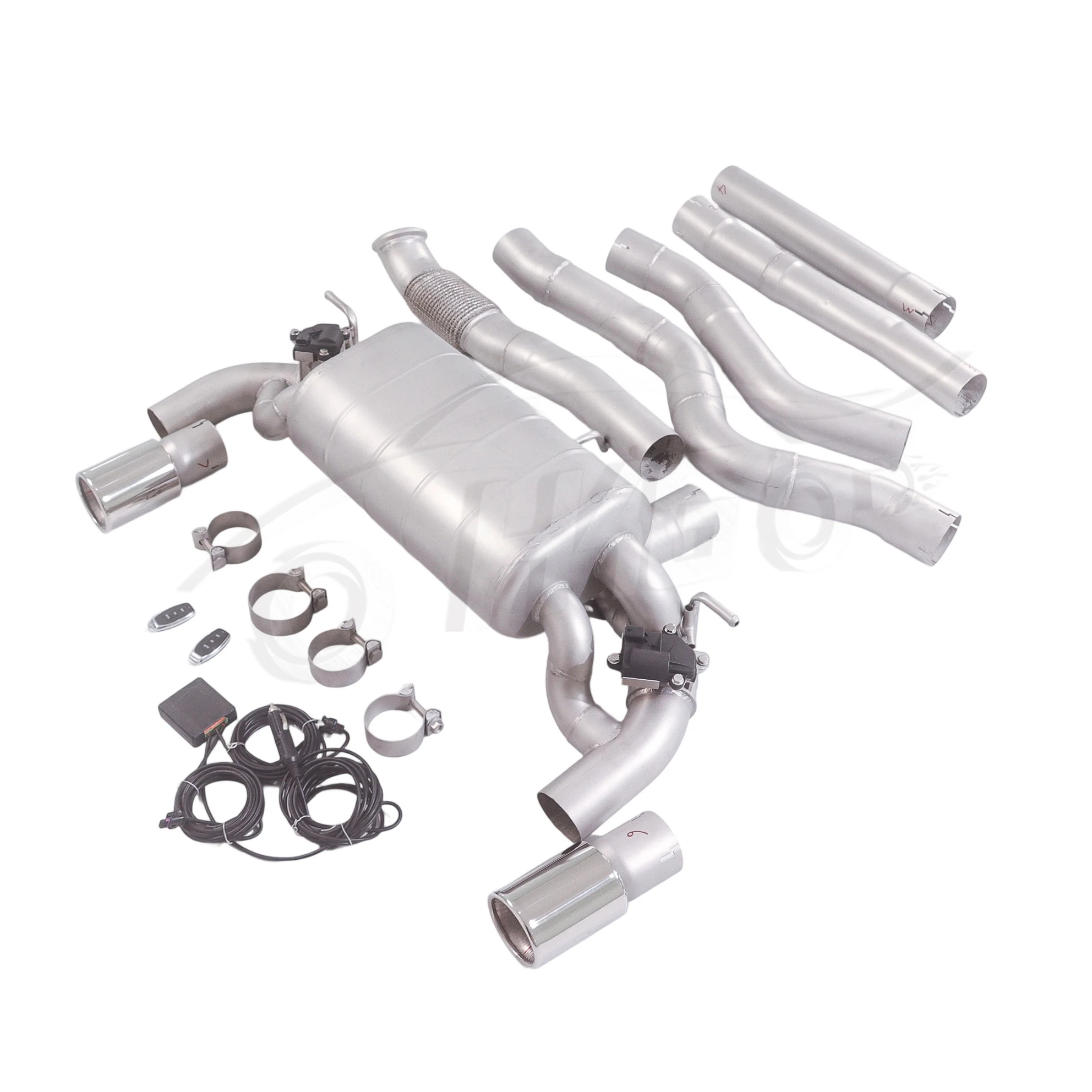 Para BMW 2012-2015 335i F30 3,0 T N55B30 catback con válvula electrónica 304 sistema de escape de 2 puntas de coche de acero inoxidable - imagen 2