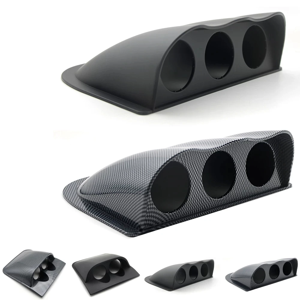 Soporte montaje salpicadero 52mm doble triple calibre universal negro