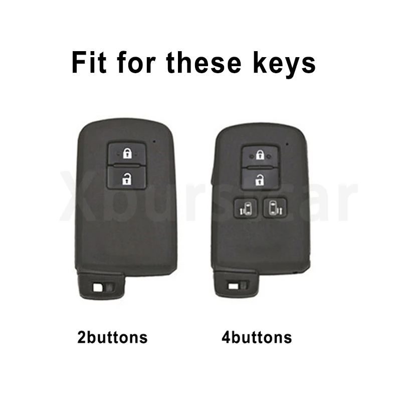 Funda para llave Toyota de 2/4 botones – Prius, Auris y RAV4 - imagen 2