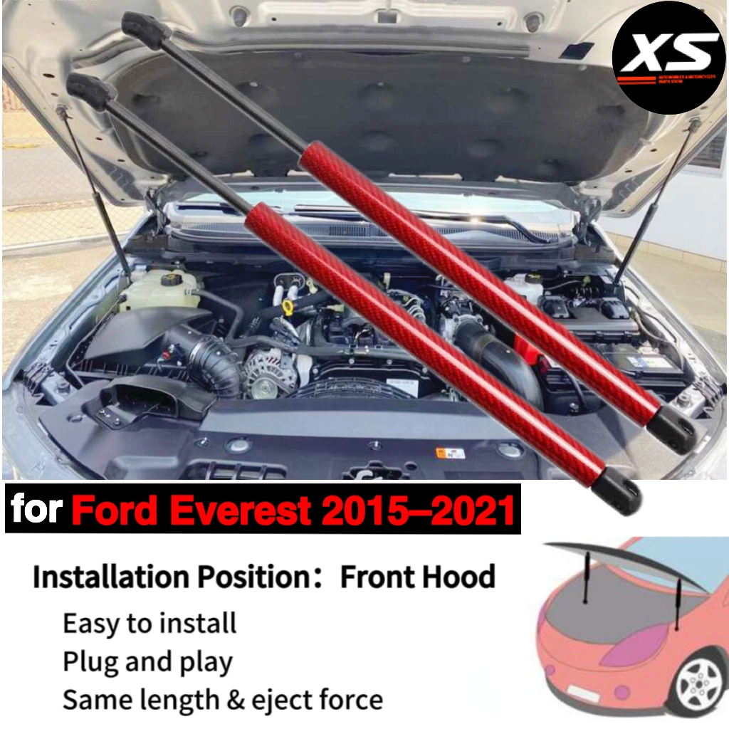 Puntales de capó Ford Everest U375/UA 2015-2021 - imagen 2
