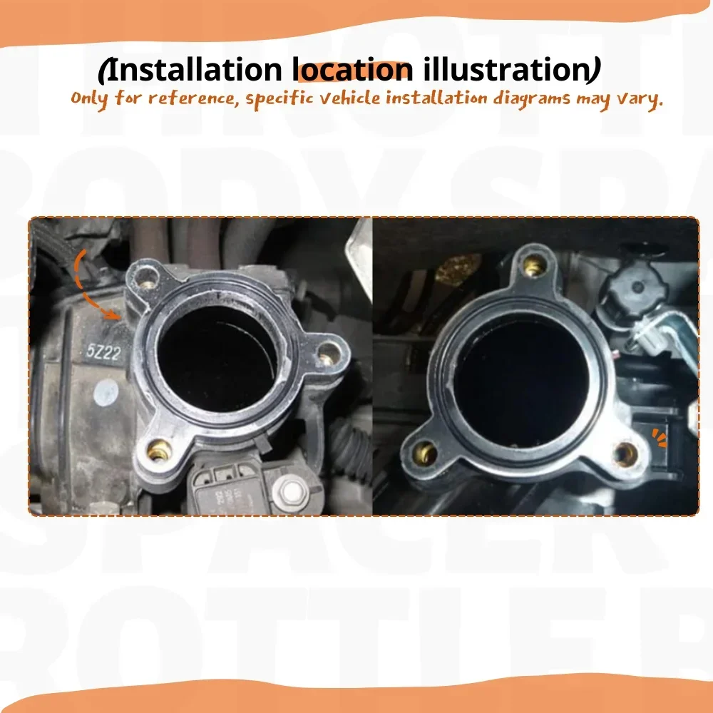 Espaciador del cuerpo del acelerador para Suzuki Hustler MR92S R06A 2020- Junta del motor Caballos de fuerza Aumento de torsión Actualización de rendimiento Cantidad (1) - imagen 4