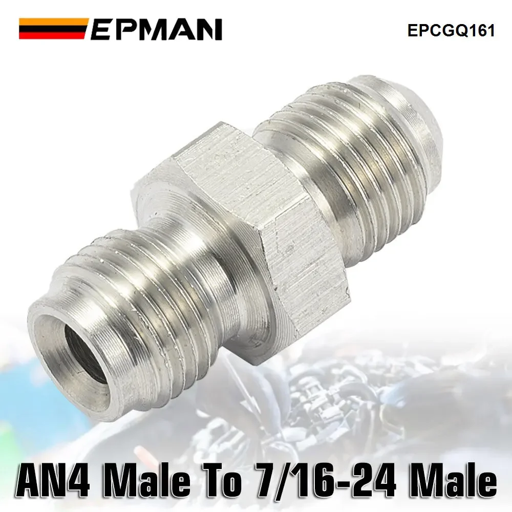 Racor alimentación aceite turbo EPMAN 7/16-24 a macho AN4
