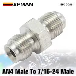 Racor alimentación aceite turbo EPMAN 7/16-24 a macho AN4