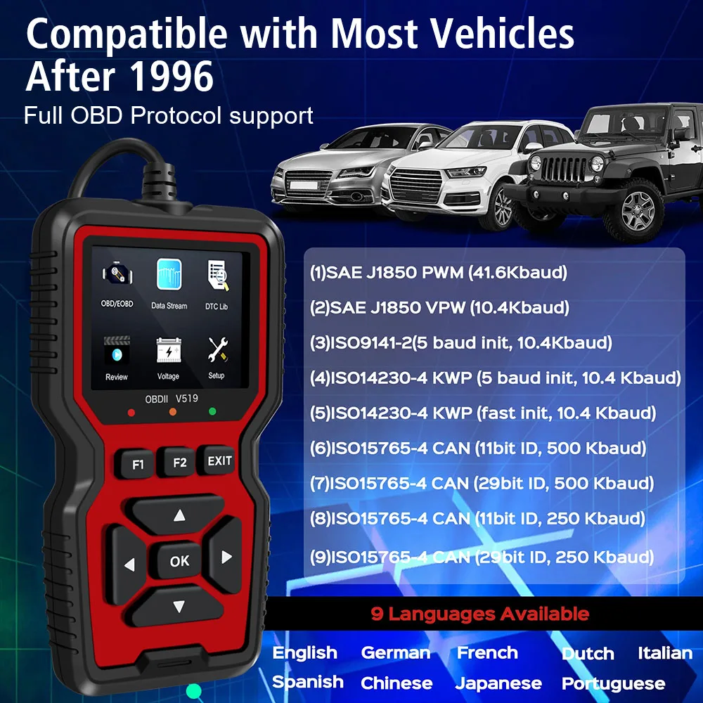 Escáner OBD2 ELM327 para lectura de fallos y datos del motor - imagen 4