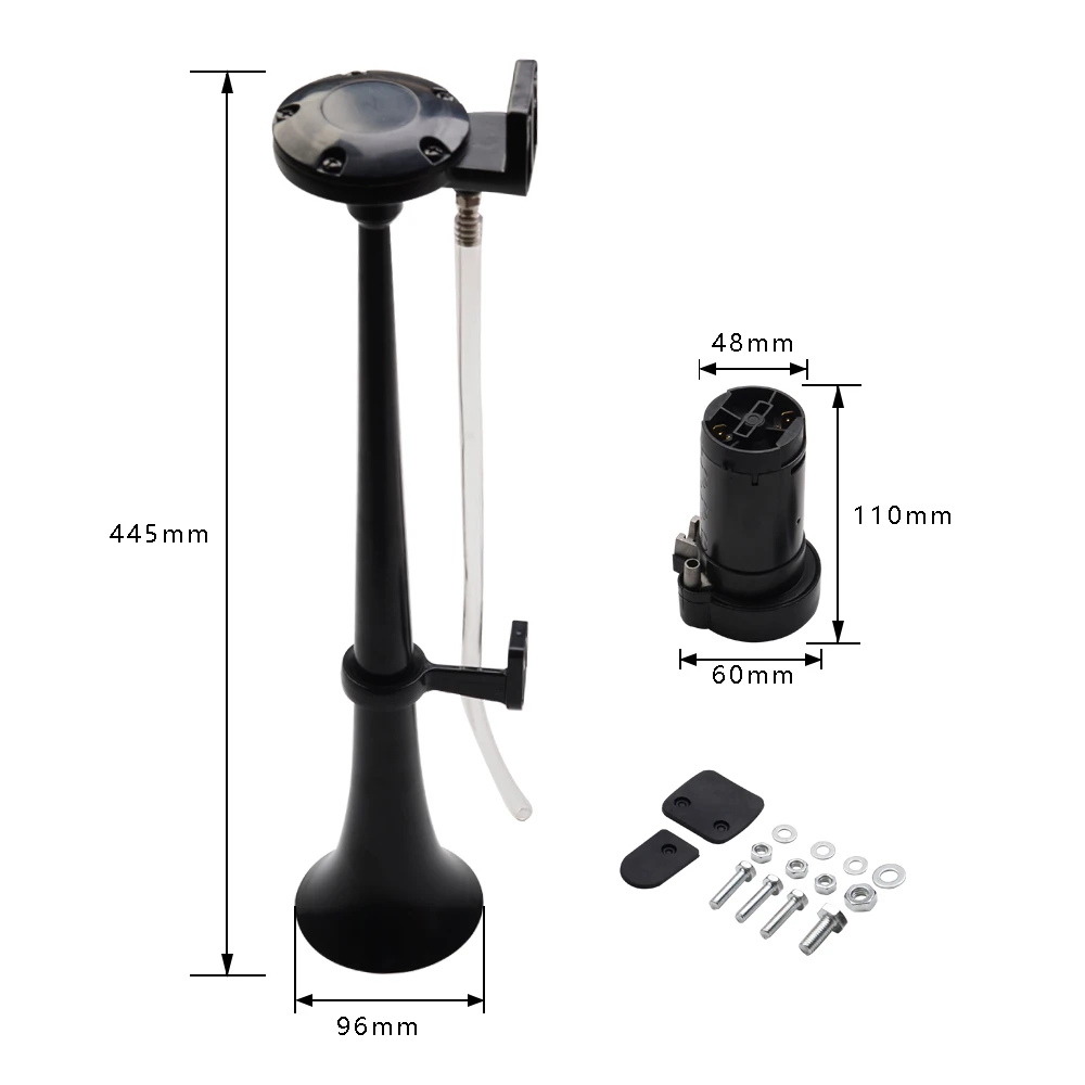 Bocina de aire con compresor de 12 V para coche y camión - imagen 2