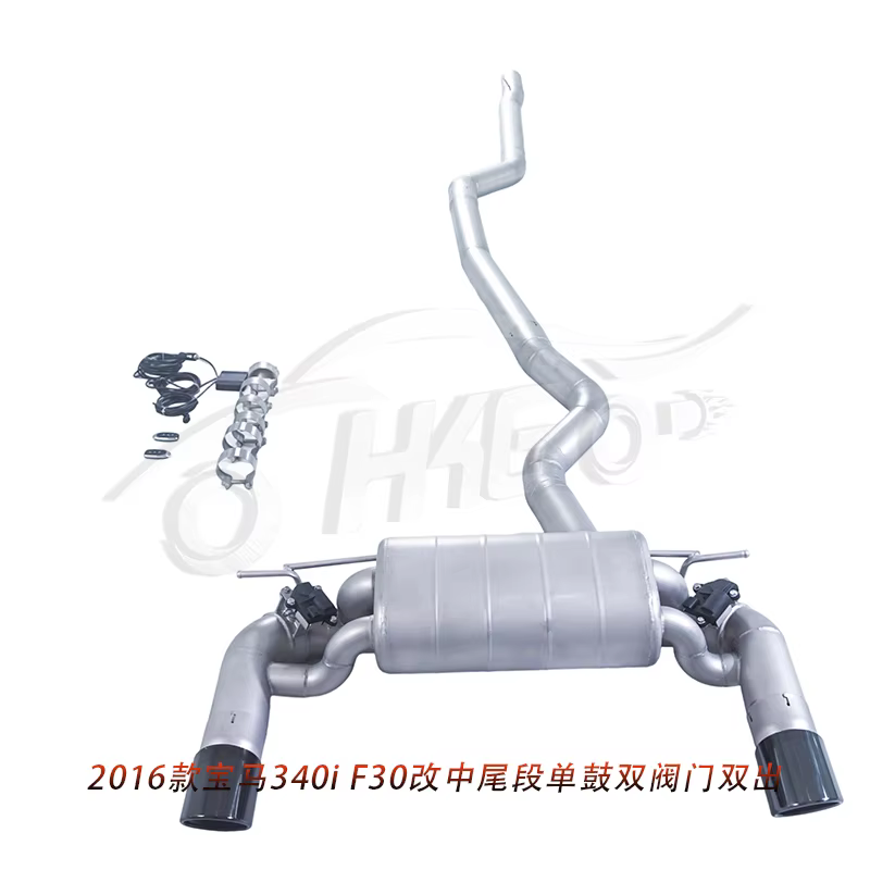 Escape catback acero inoxidable 304 tubo 3'' – BMW 340i F30 B58 Turbo