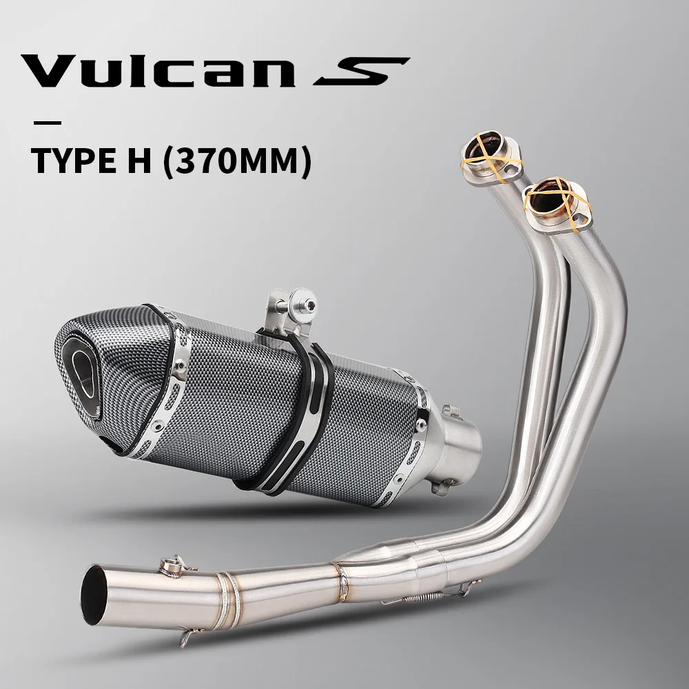 Tubo de escape frontal Vulcan S650 VN650 con silenciador 51mm Kawasaki - imagen 2