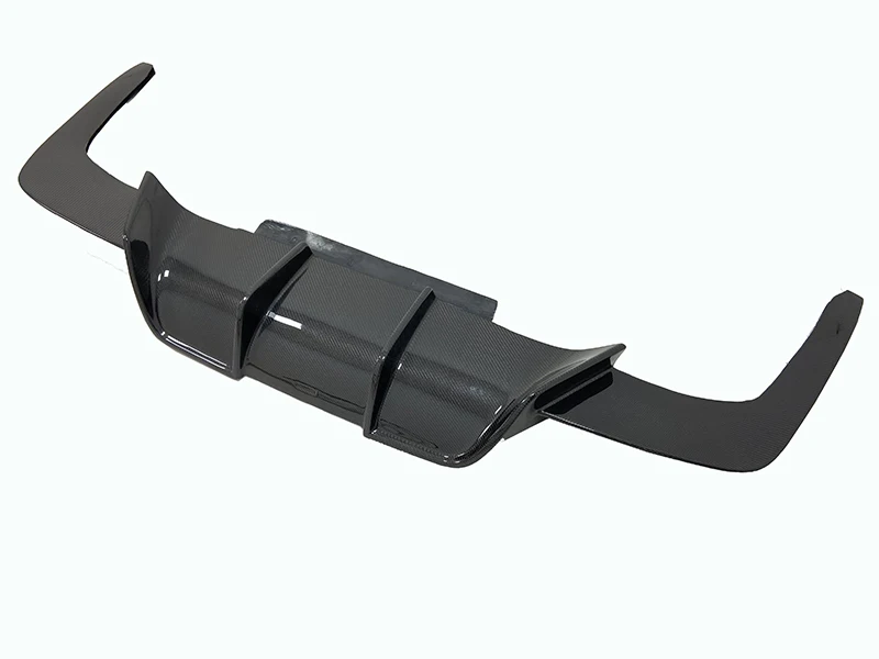 Difusor de labio de parachoques trasero de fibra de carbono estilo Vor para BMW F06 F12 F13 M6 Coupe Sedan 2014-2017 recortes de escape nueva condición - imagen 3