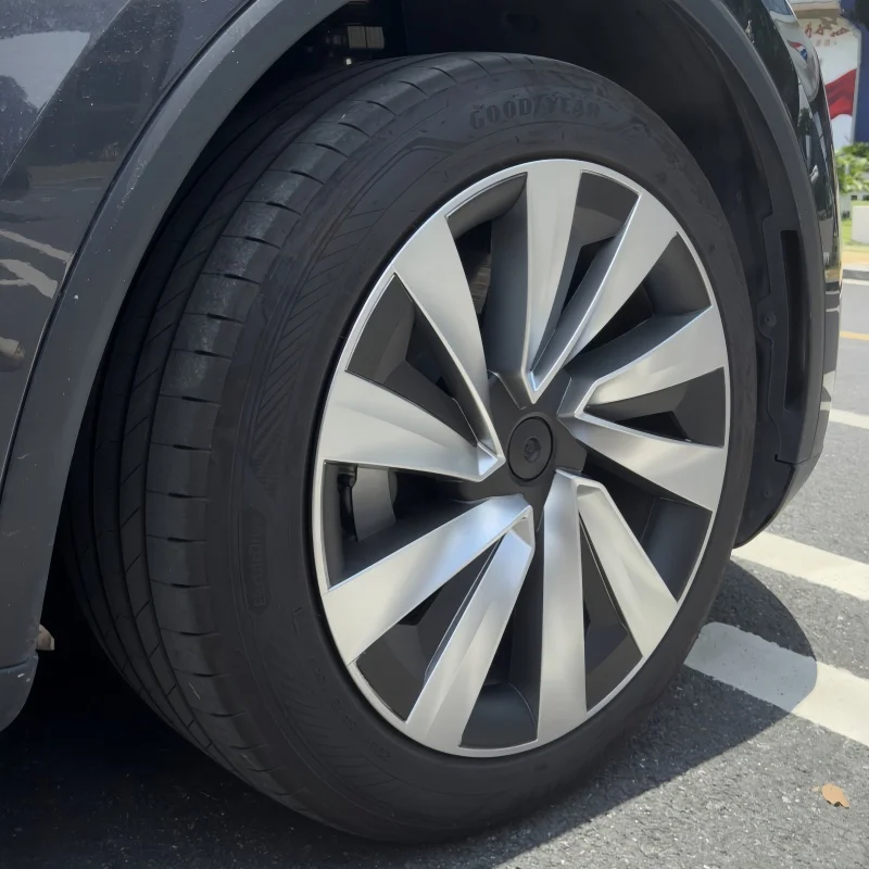 4 Uds para Tesla Model Y Juniper 19 pulgadas tapacubos de rueda de repuesto para coche tapacubos de automóvil llanta completa accesorios para coche 2025 - imagen 5