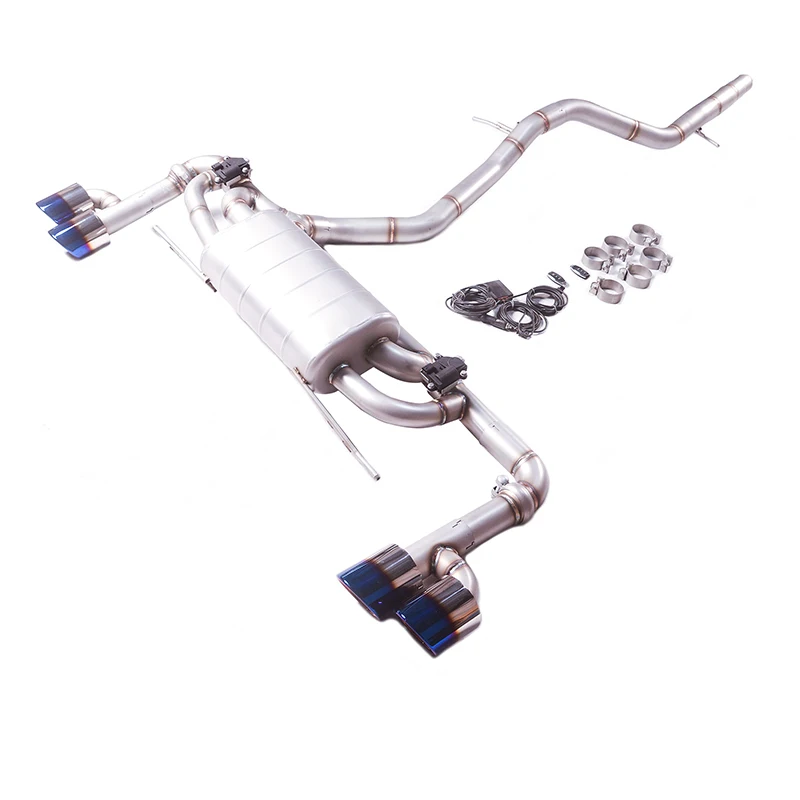 Escape GFC catback válvula activa Audi Q7 2.0T 16-19 acero inox 4 puntas