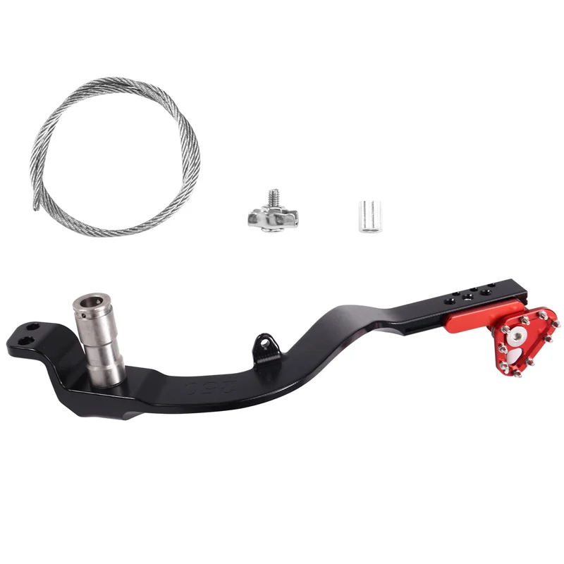 Palanca de freno trasero Honda CRF250L negra con rojo - imagen 4