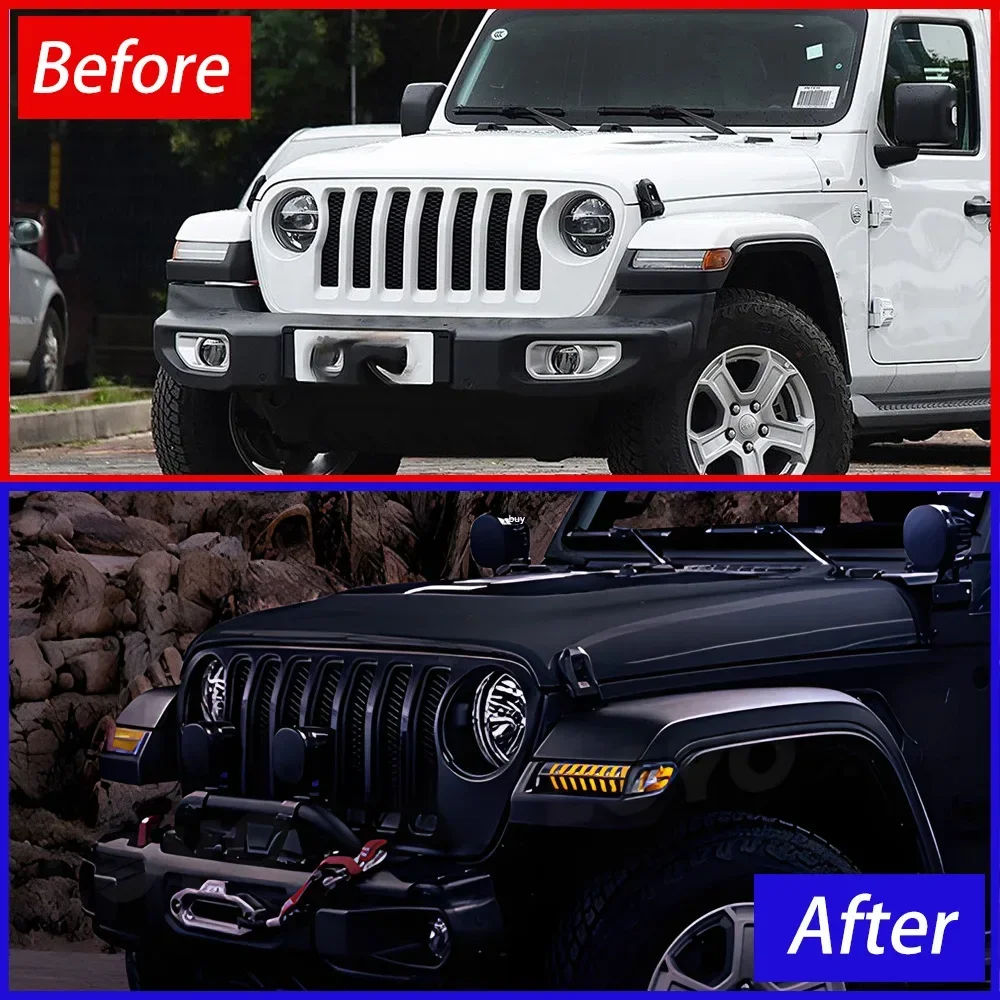 Kit de intermitentes dinámicos LED para Jeep Wrangler 2018-2024 - imagen 2
