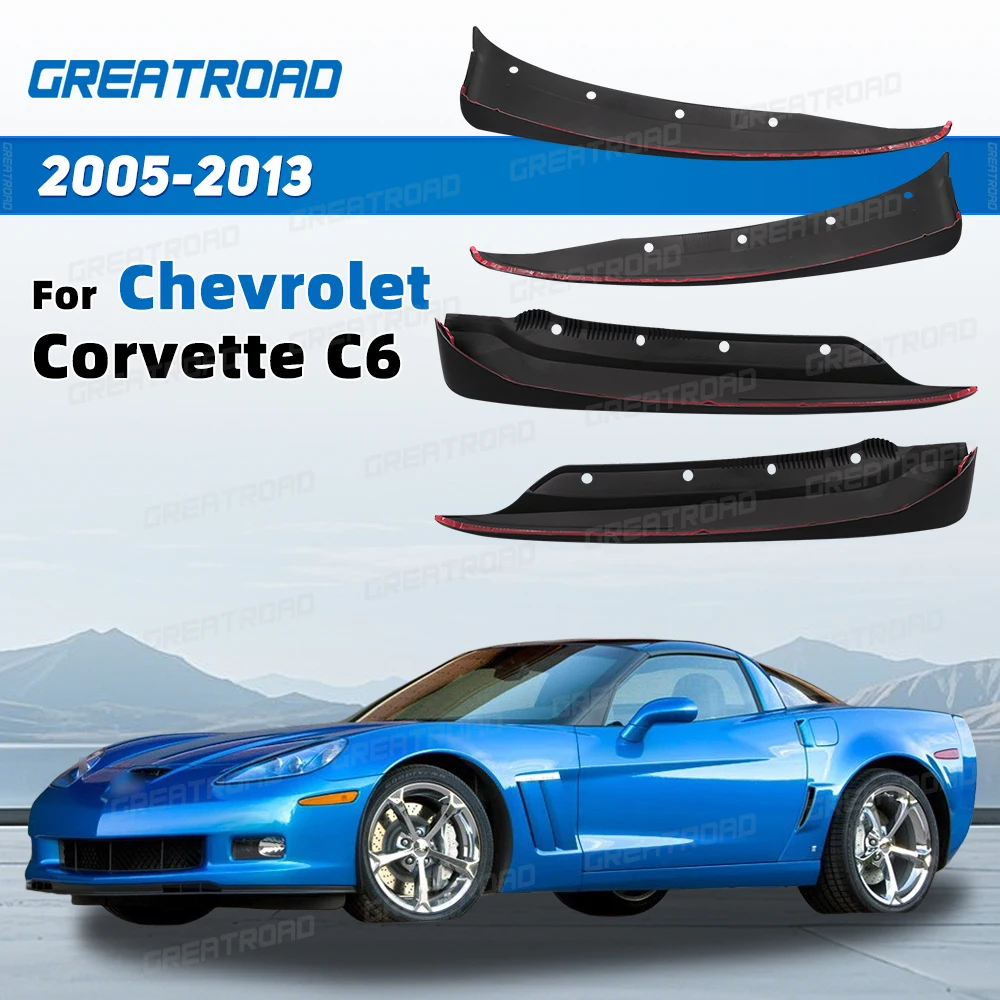 Juego de protectores contra salpicaduras para Chevrolet Corvette C6 2005-2013 2006 2007 2008 2009 2010, guardabarros de coche, accesorios para automóviles, 4 Uds.
