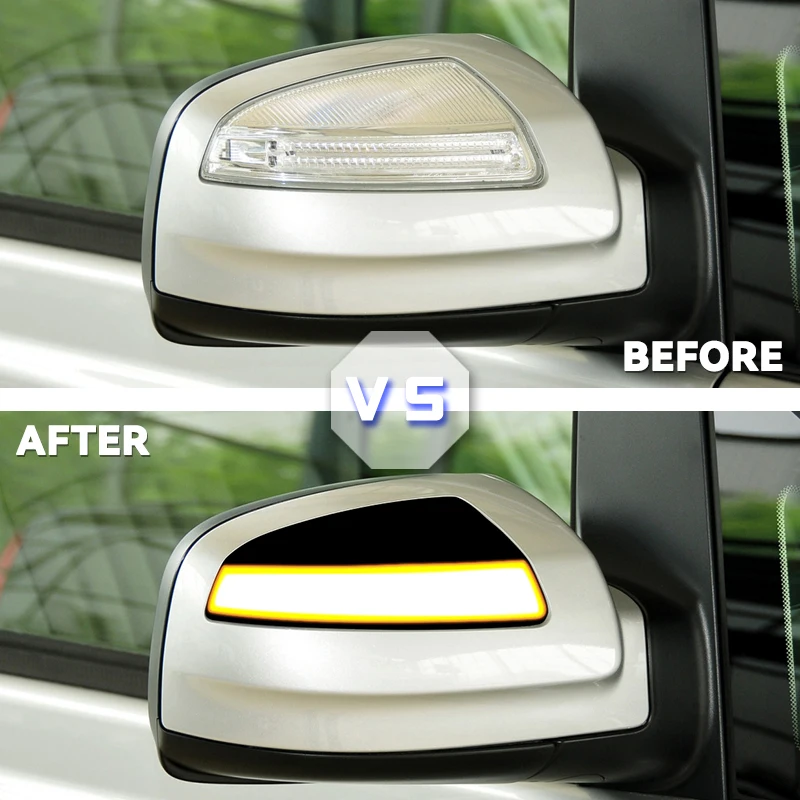 Intermitente LED espejo lateral dinámico – Mercedes C W204 Vito W639 ML - imagen 2