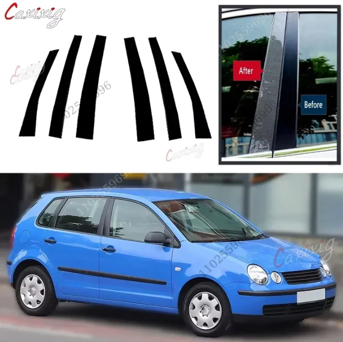 Embellecedores de pilares B y C para Volkswagen Polo 9N 5 puertas
