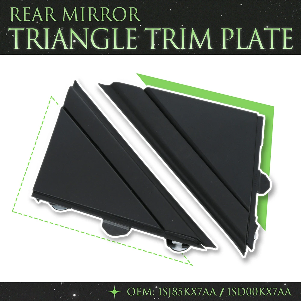 Cubierta triangular de retrovisor Fiat 500 2012-2019 negro mate - imagen 2