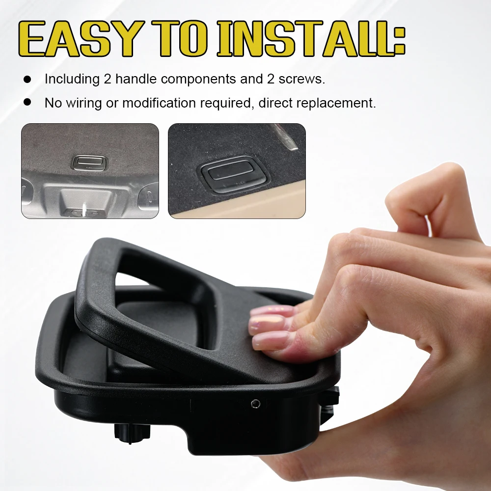 Manija de liberación de pestillo de carga de coche 6BE97DX9AA para Jeep Grand Cherokee / Dodge Durango 2013-2015 piezas de cubierta de neumático de repuesto de maletero de coche - imagen 4