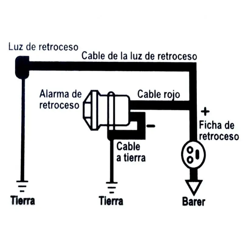 Bocina alarma marcha atrás universal 12V-24V - imagen 3