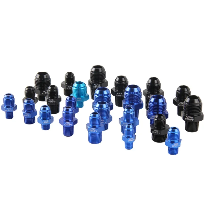 Adaptador recto AN6 macho para manguera de enfriador de aceite - imagen 3