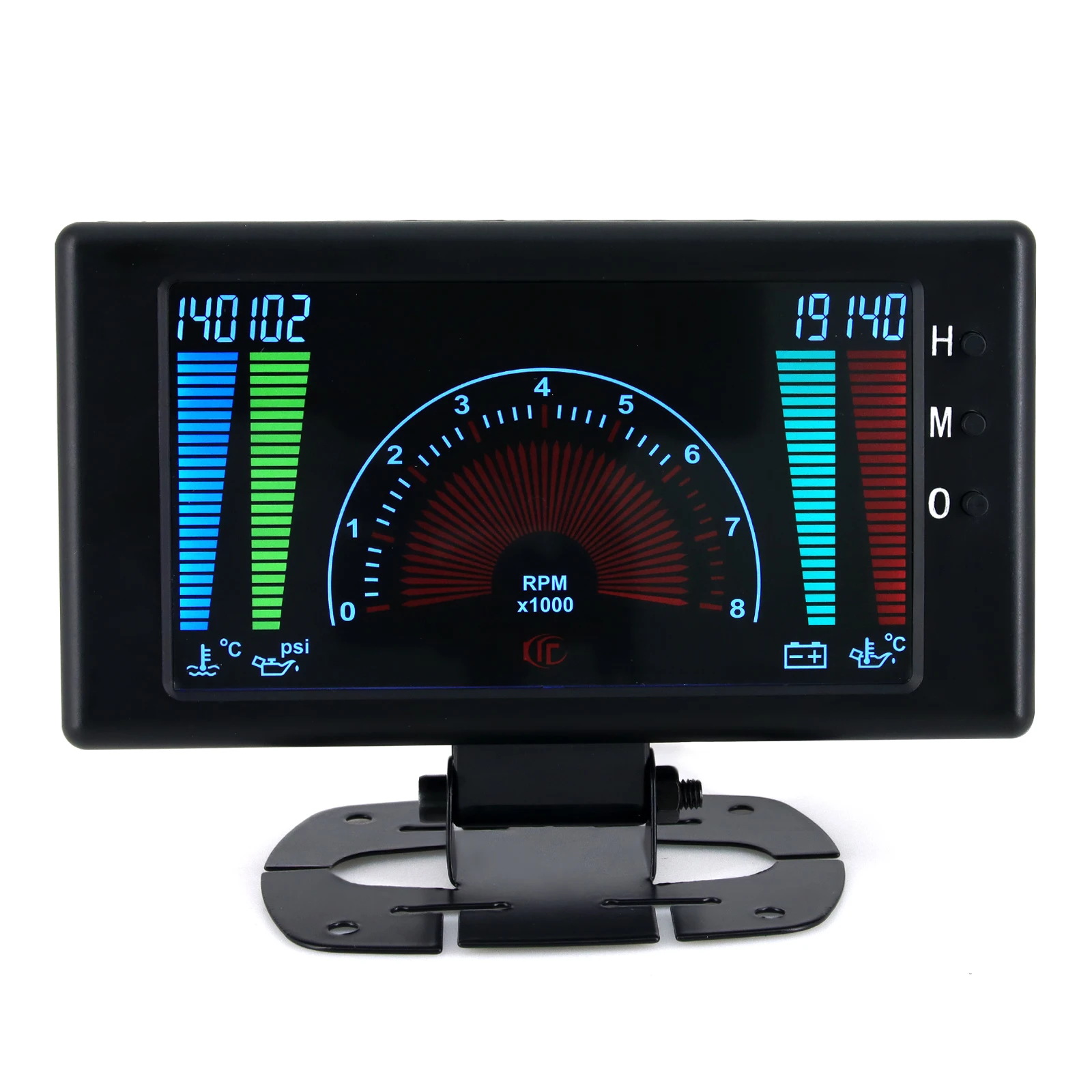 Tester diagnóstico multifunción 12V LCD – voltaje, temperatura agua, presión aceite - imagen 5