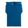 Leather velvet blue