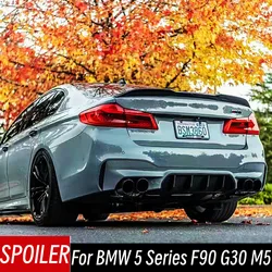 Alerón trasero estilo CS en fibra de carbono para BMW Serie 5 G30/F90