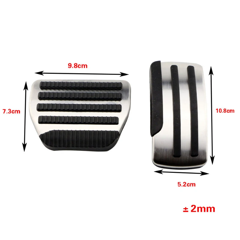 Pedales deportivos acero inoxidable – Nissan X-Trail T31, Qashqai J10 - imagen 2