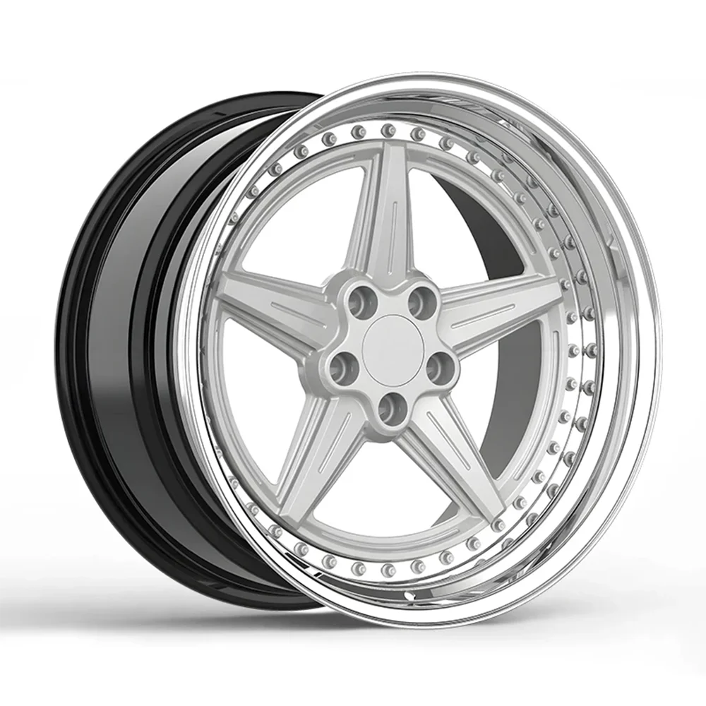 Para OEM personalizado 18 19 20 21 22 pulgadas réplica llantas de ruedas de coche de aleación forjada de 3 piezas - imagen 2