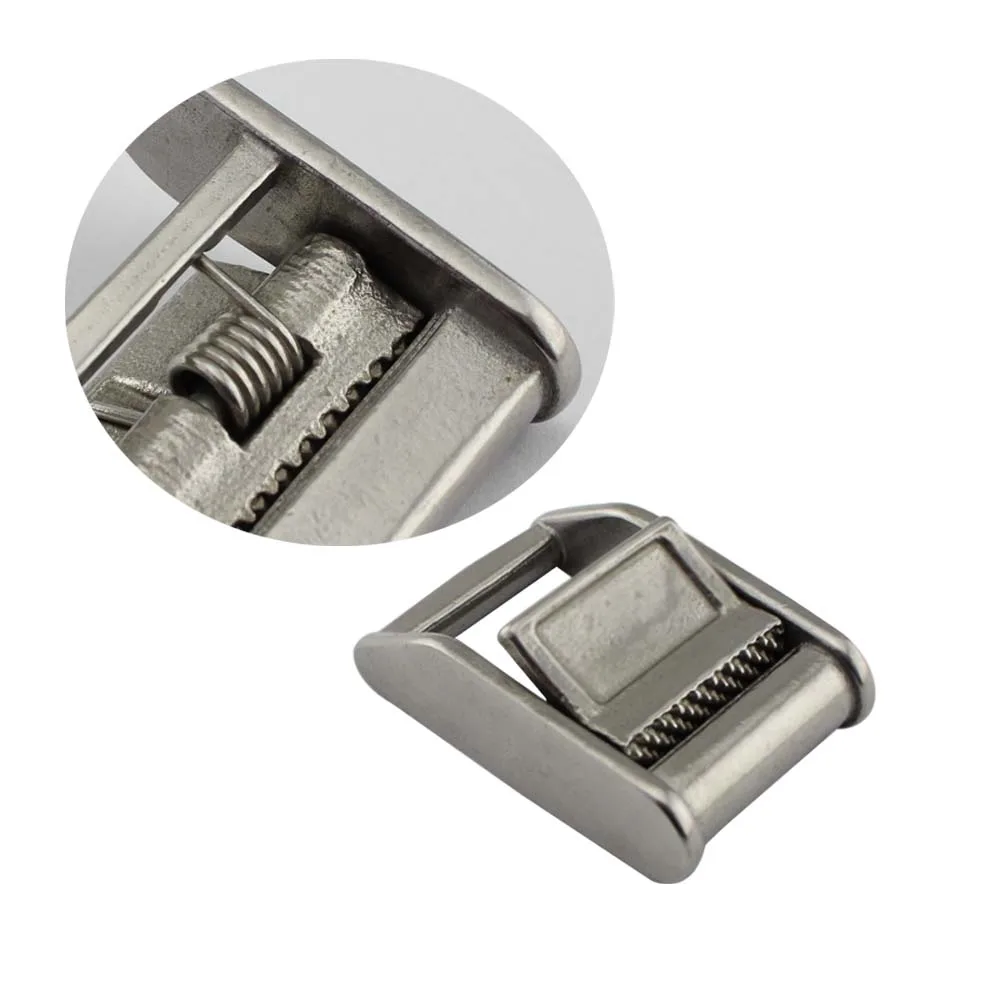 Hebilla de leva con correa de amarre de 25 mm – acero inoxidable - imagen 2