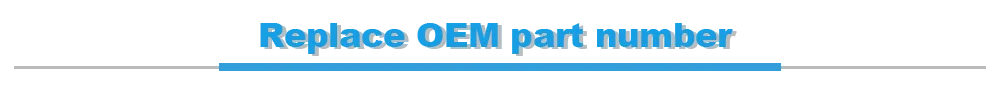 Números de referencia OEM de la palanca de capó