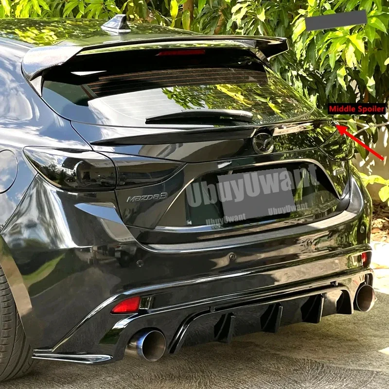 Alerón fibra de carbono para Mazda 3 Axela Hatchback Gen 3 - imagen 2