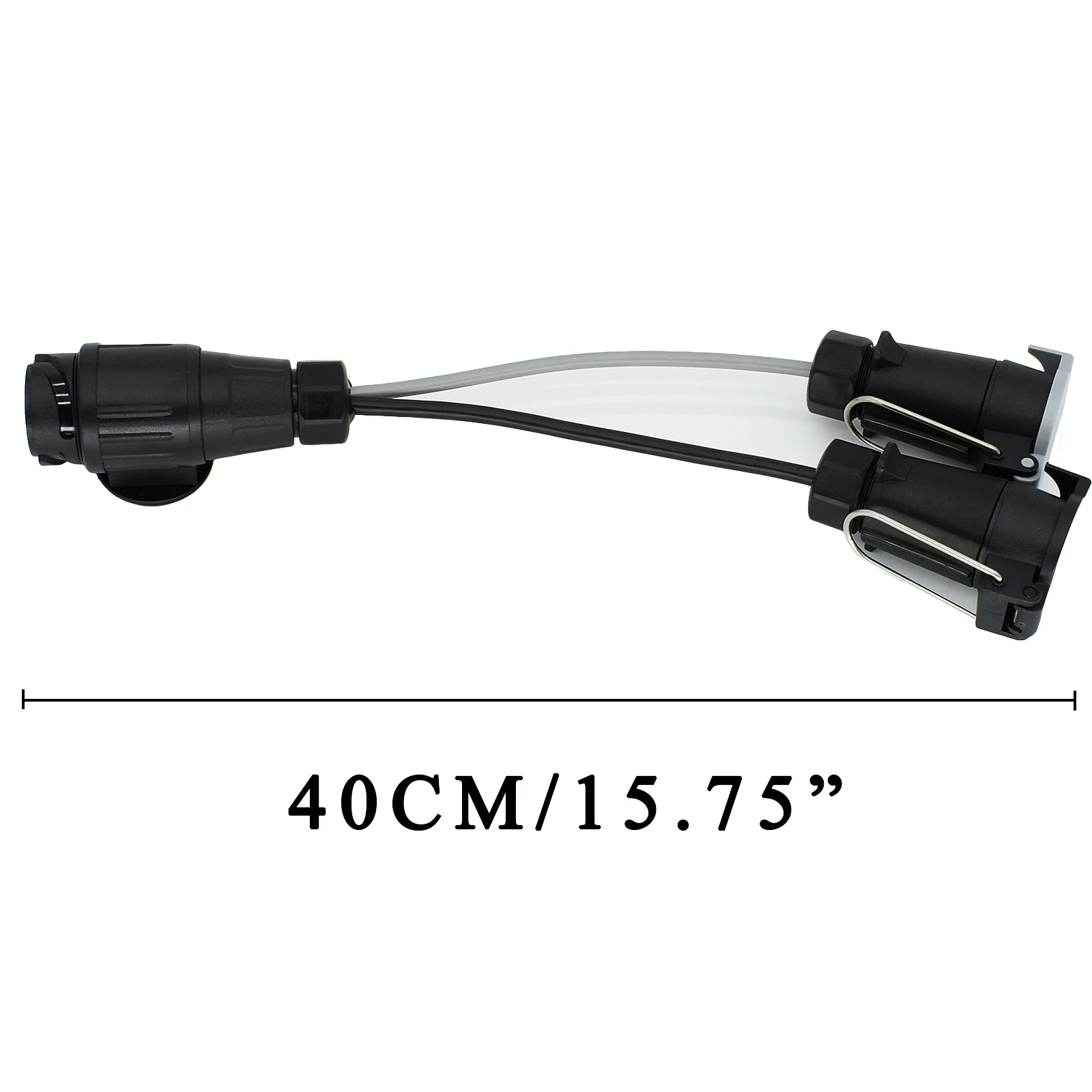 Adaptador de remolque 13 a 7 pines 12V estilo europeo para caravana - imagen 3
