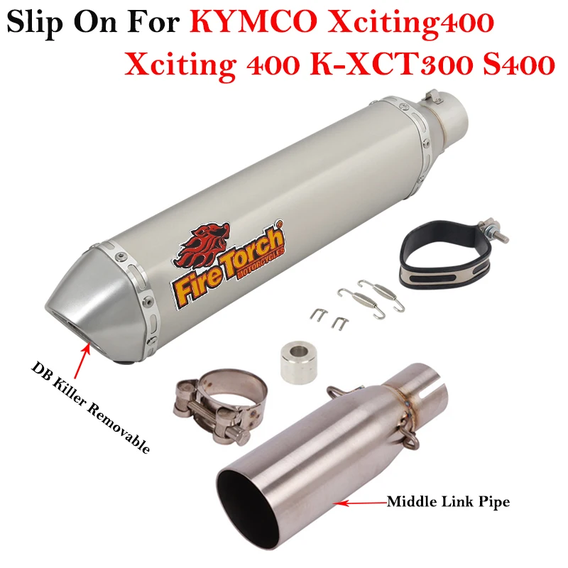 Escape Slip On KYMCO Xciting 400 S400 con DB Killer - imagen 5