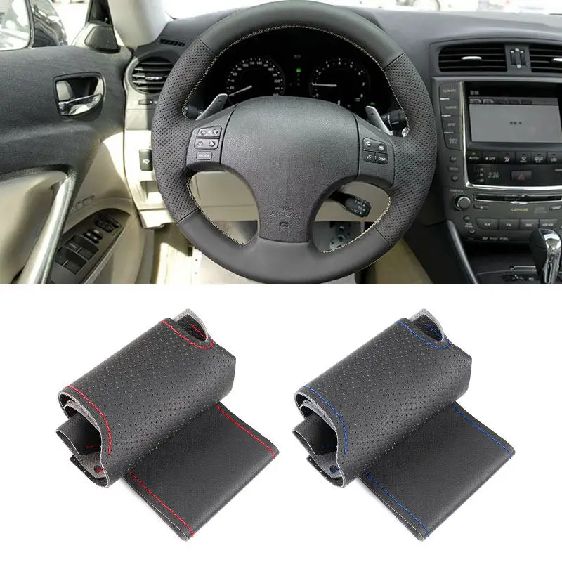 Protector de volante Lexus IS250-IS350 microfibra negra - imagen 2