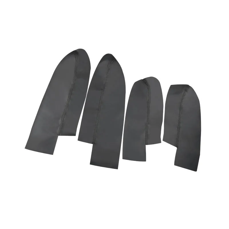 4 Uds. De cuero de microfibra negro para Honda CRV 2007 2008 2009 2010 2011, cubierta de Panel de reposabrazos de puerta Interior de coche, accesorios embellecedores - imagen 2