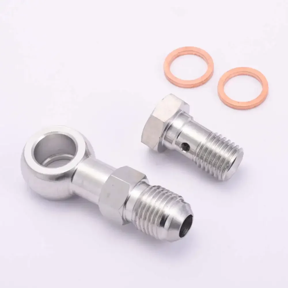 EPMAN Tornillo banjo de freno M12 a AN6 de acero inoxidable - imagen 3