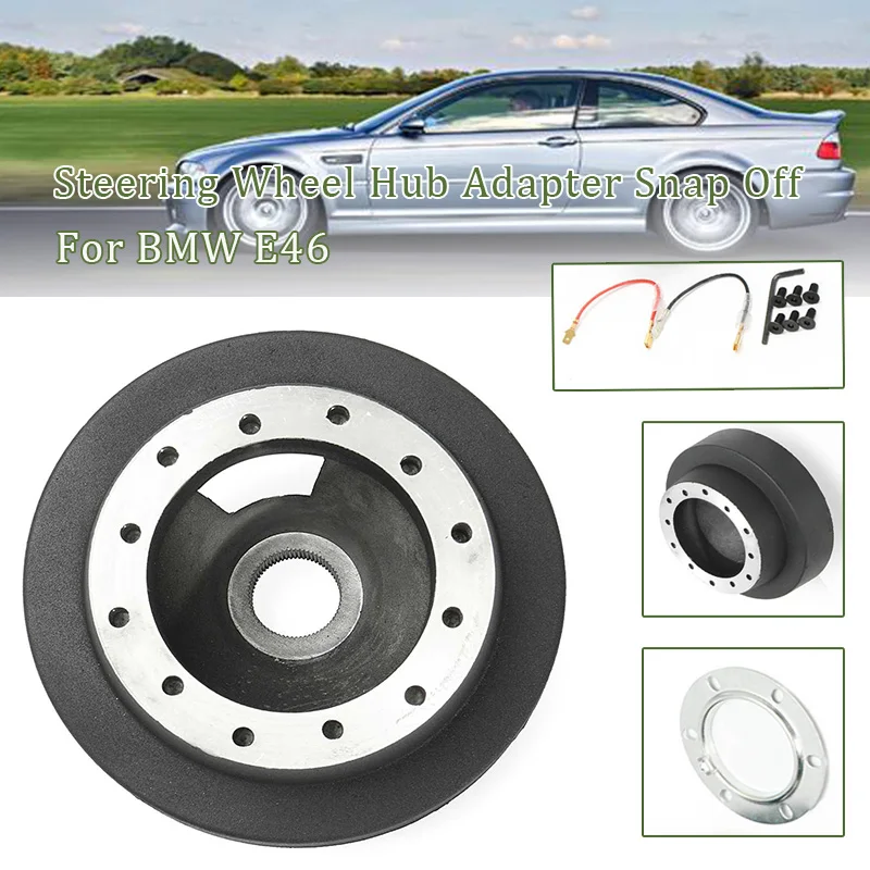 Adaptador de volante de liberación rápida para BMW E46, MOMO y OMP - imagen 2