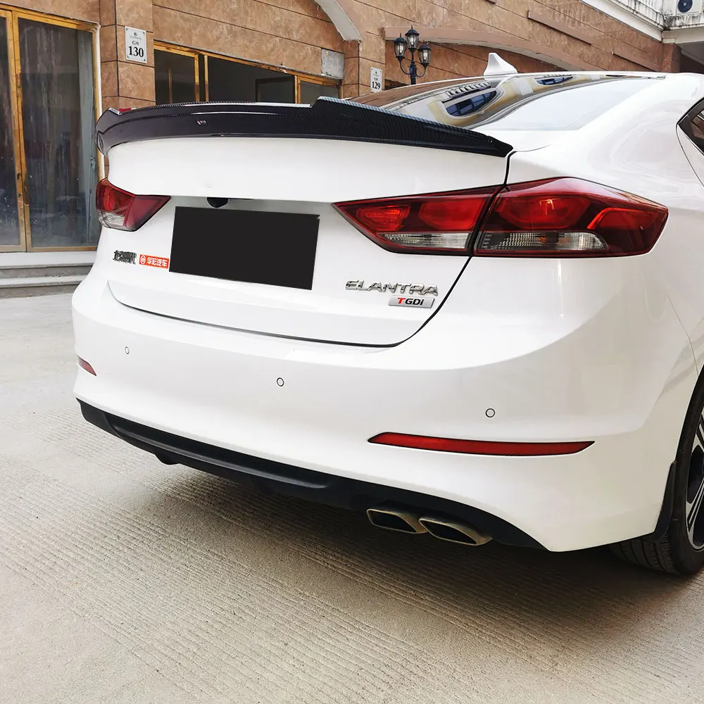 Alerón lobo llama – Hyundai Elantra líder 2016-2018 negro brillante - imagen 4