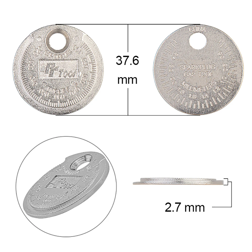 Calibre de bujías tipo moneda 0,6-2,4 mm – Galga de medición - imagen 4