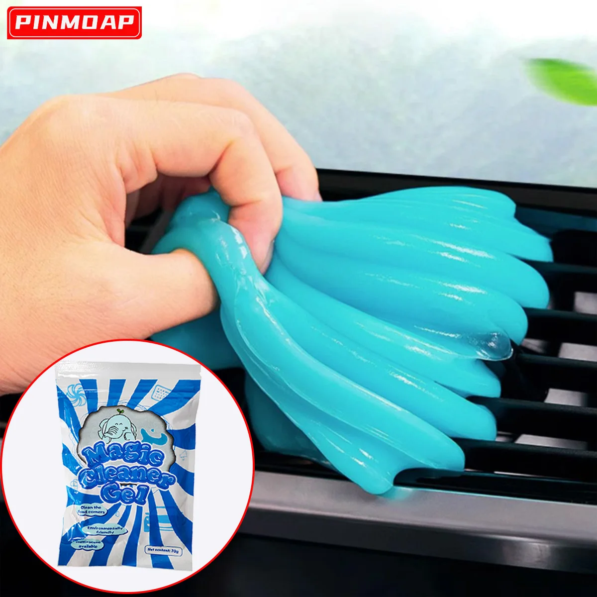 Gel limpiador universal para rejillas de ventilación y teclados del coche, 70 g