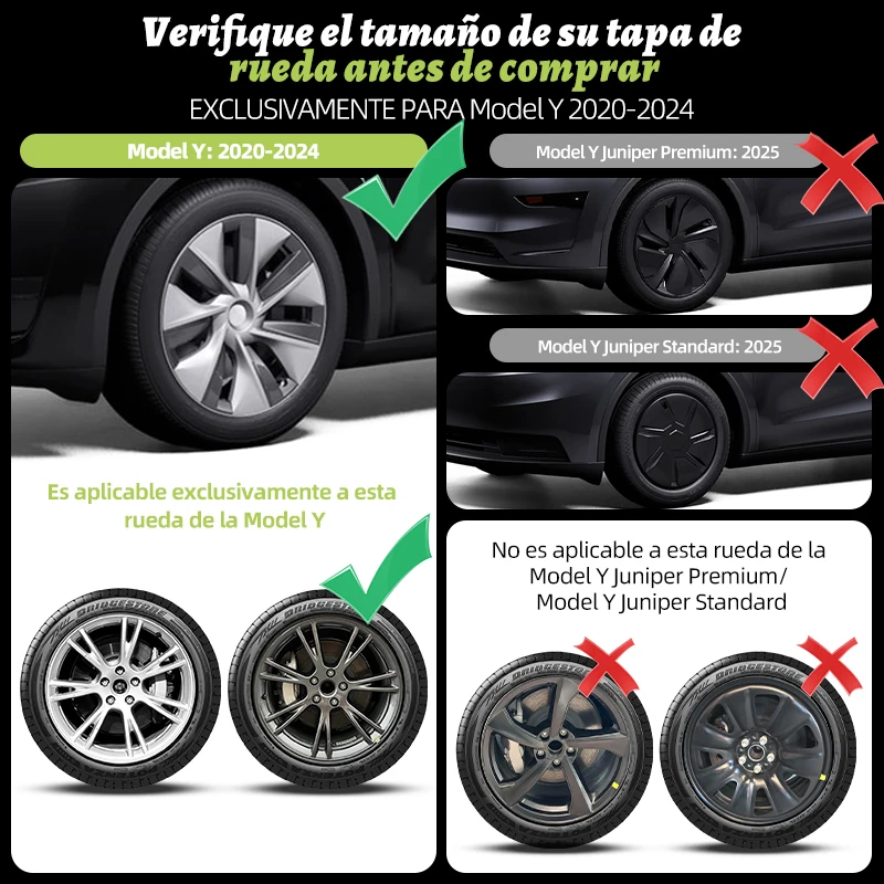 Tapacubos turbo 19" Tesla Model Y 2020-2024 - imagen 5