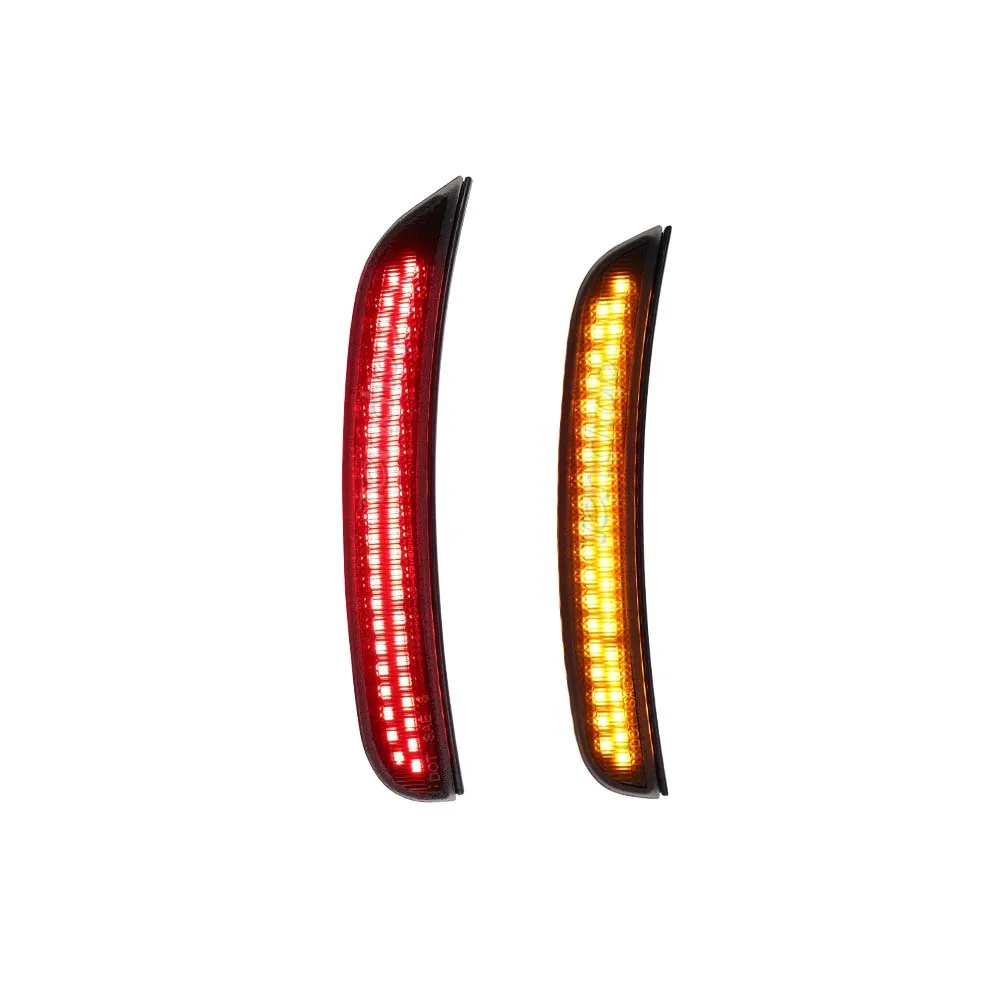 4 Uds. Indicador de señal de luz LED lateral para parachoques rojo trasero ámbar delantero para Dodge Charger 2015 -2023 - imagen 5