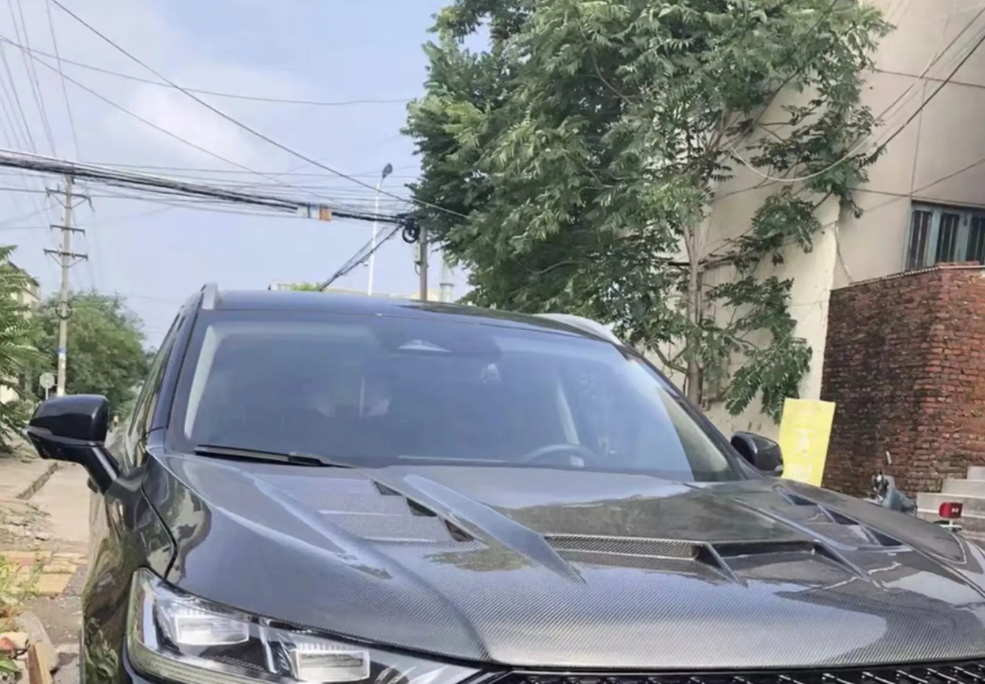 Capó fibra de carbono Haval H6 H6S – cubierta motor ligera carbono - imagen 4