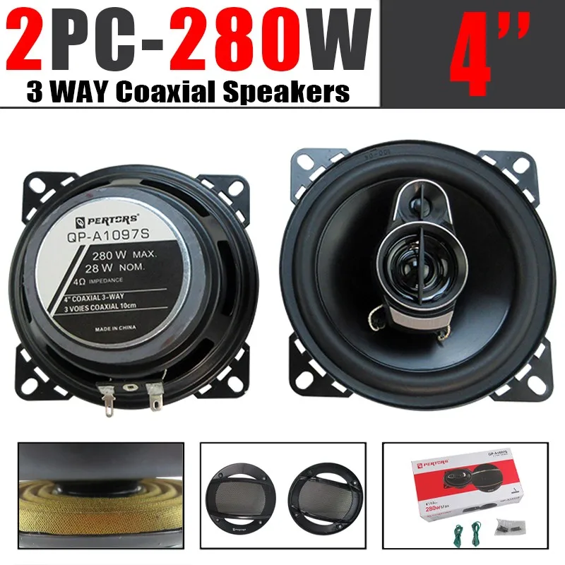 Altavoces HiFi 4" para coche Q-PERTORS (par)