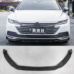 Labio de parachoques delantero negro brillo para Volkswagen CC 2019