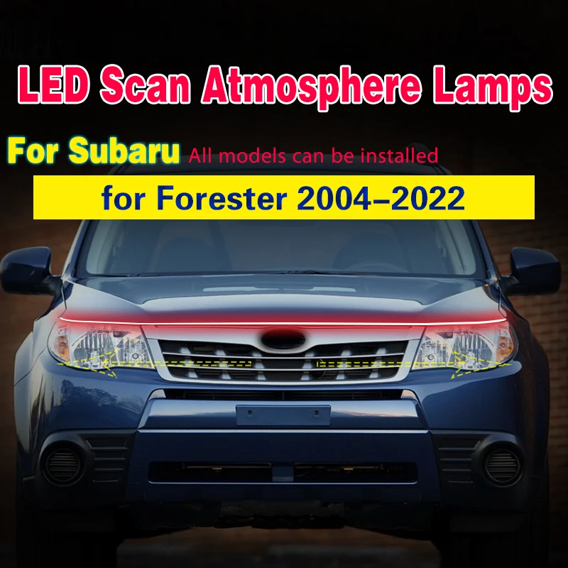 Luces LED DRL antiniebla y ambiental para Subaru Forester 2004-2022