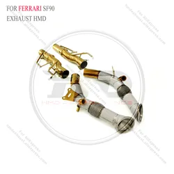 HMD catback de acero inoxidable para Ferrari SF90 escape completo