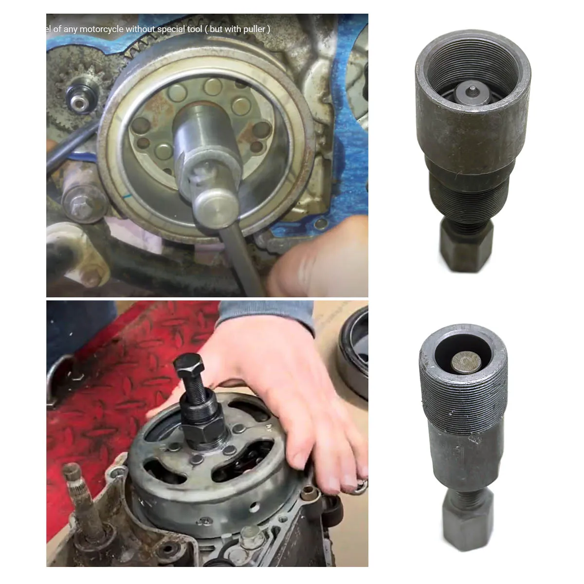 Extractor rotor volante motor GY6 125cc 150cc M27x1 - imagen 4