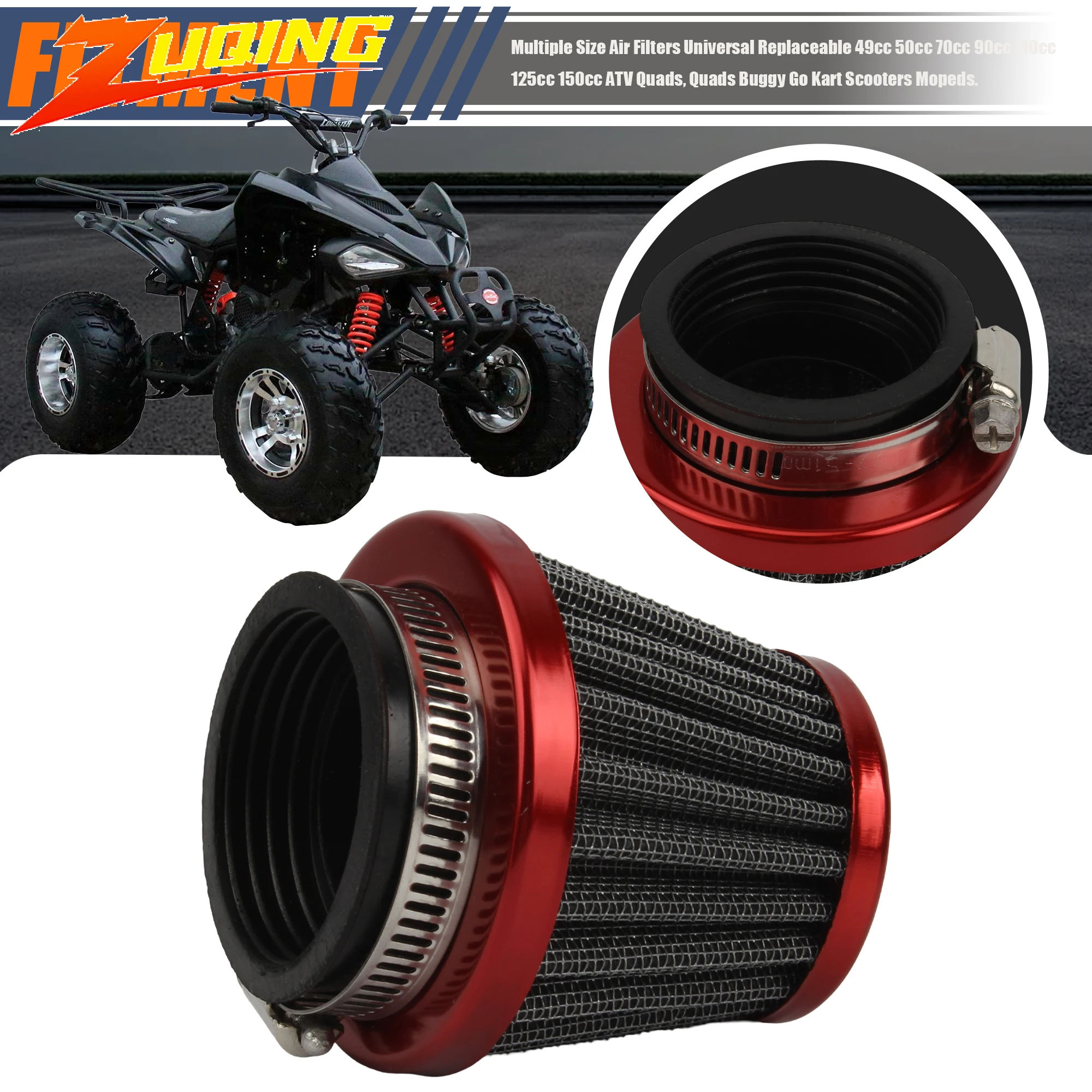 Filtro de aire 38mm universal para Moto ATV Pit Bike