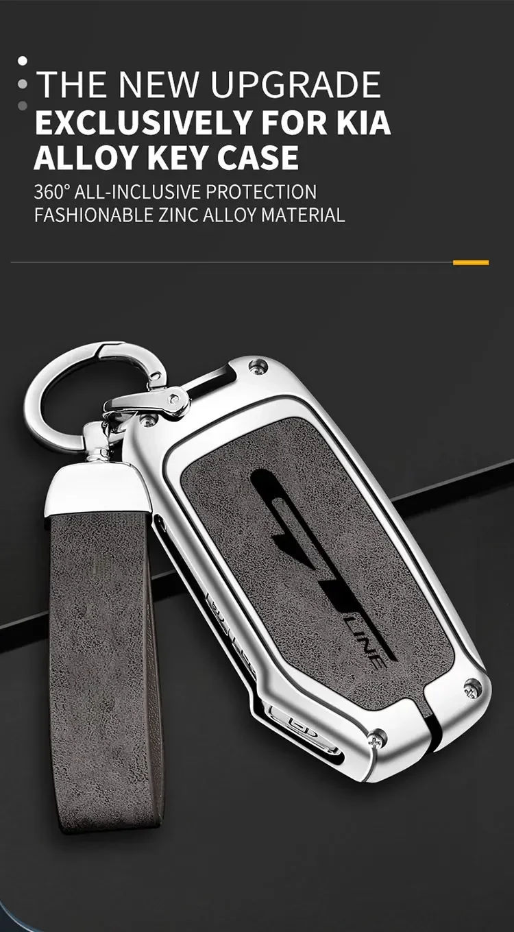Funda metálica para llave de coche Kia con tres o cuatro botones